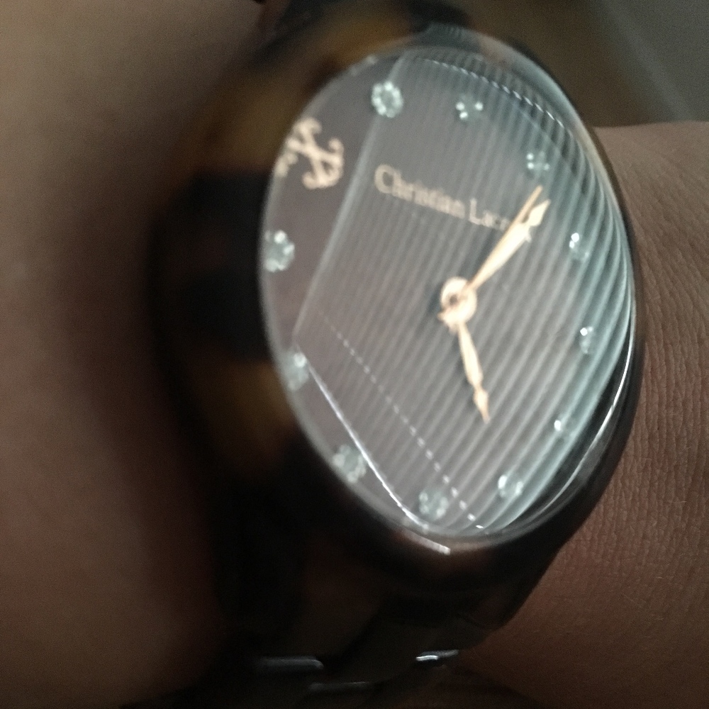 Christian Lacroix Women's Watch w/Bling 4 numbers!